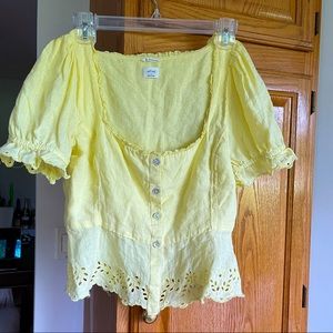 Wilfred Yellow La Bourne Top